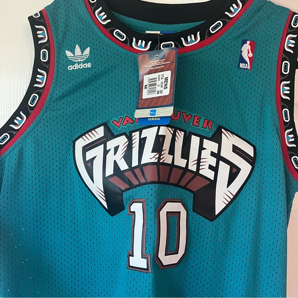 NWT Official NBA Vancouver Grizzlies Bibby Swingman Jersey